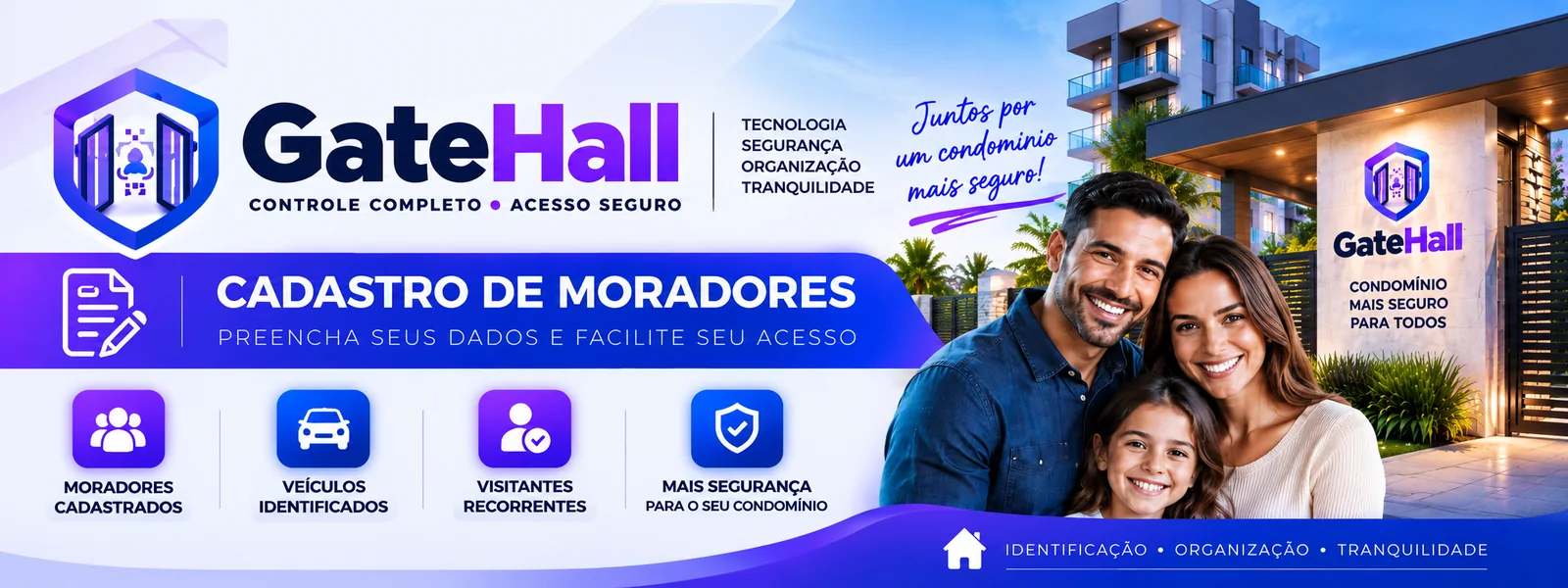Identidade visual do projeto GateHall